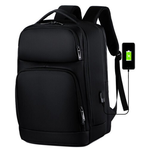 MOCHILA VIAJERA EXPANDIBLE #2  - NEGRO