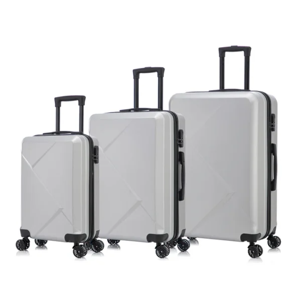 maleta generico plateado 1 MALETAS TRIPACK GENERICO - PLATEADO