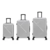 maleta generico plateado 2 MALETAS TRIPACK GENERICO - PLATEADO