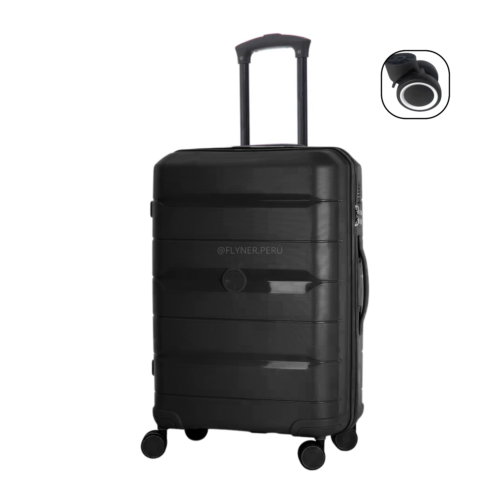 MALETA CABINA RARLON 10KG - NEGRO